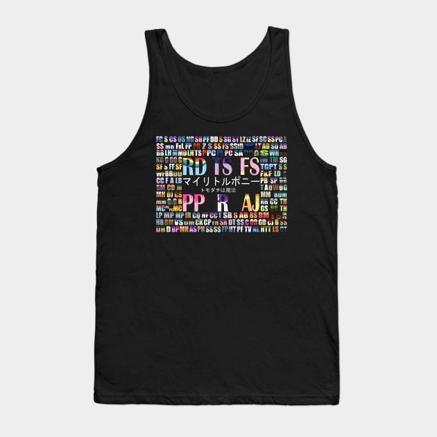 My Little Pony Initials (Seasons 1-5) Tank Top by jingacoo